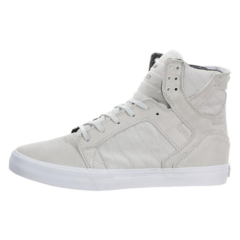 Buty Supra SKYTOP - Sneakersy Wysokie Damskie - Szare (LBCR-86235)